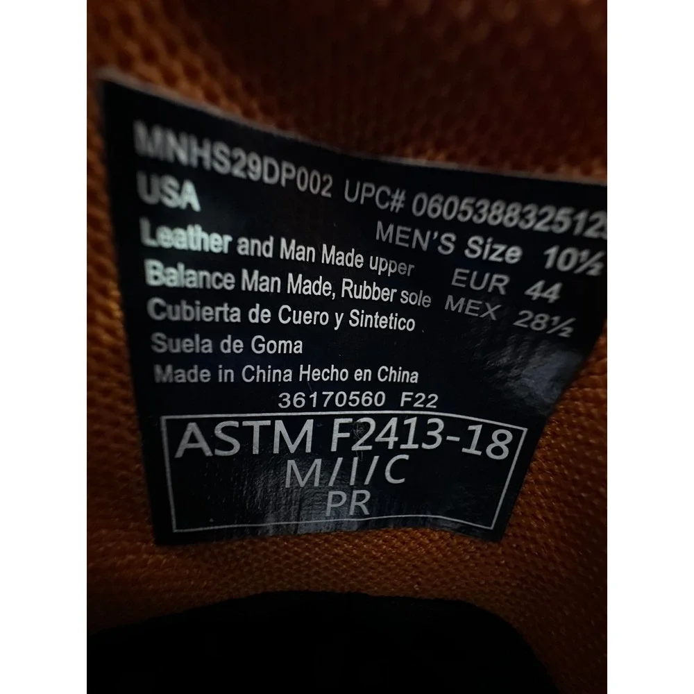 Herman Survivors Mens Brown Leather Steel Toe Work Boots ASTM F2413-18 10.5